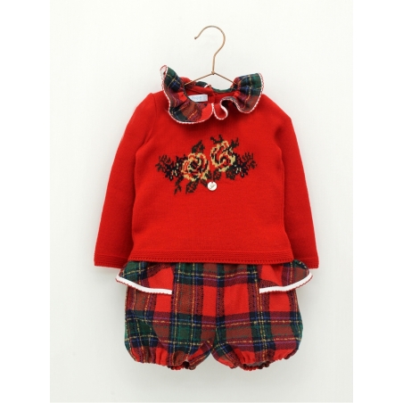 Girl set of sweater and bloomers