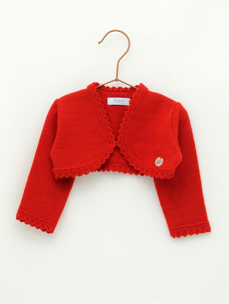 Knitted girl cardigan