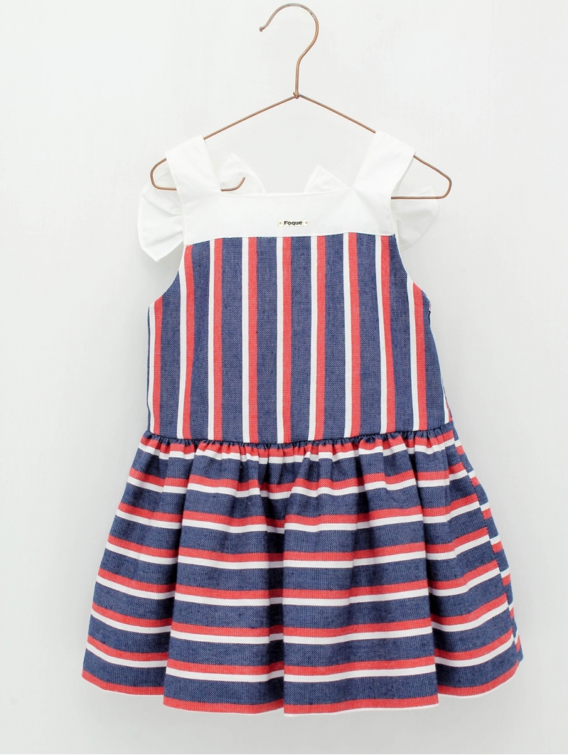 Striped Nautic girl dress