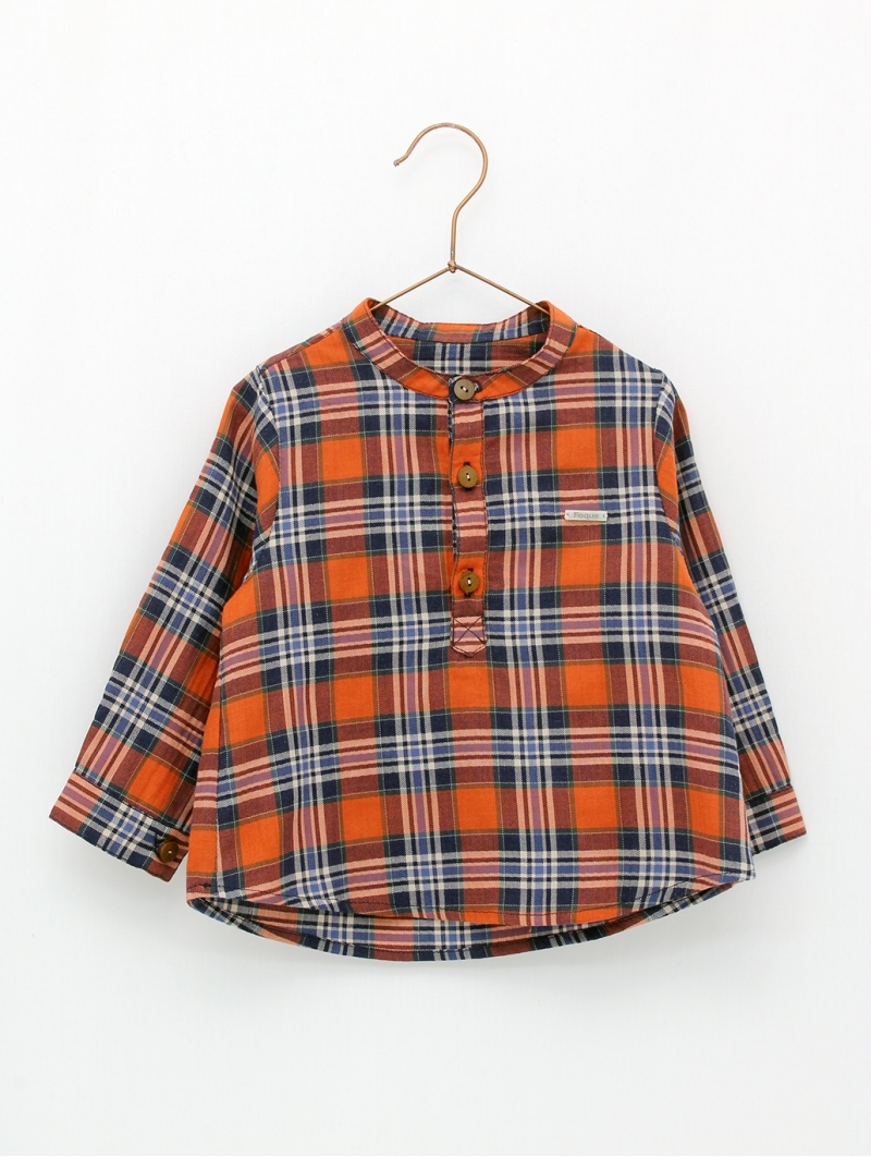 Baby boy Mandarin collar shirt
