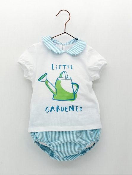 Camiseta y braguita Little Gardener