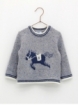 Sweater with horse print