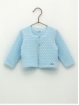 Buttonhole effect baby cardigan