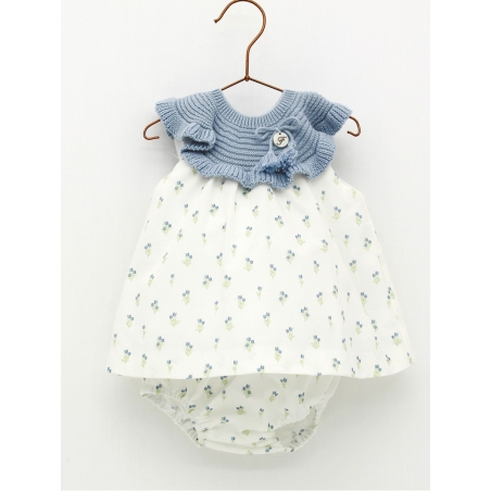 Organic cotto baby girl patterned dress