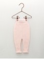 Ribbed knitted baby leggings