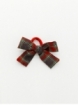 Girl scrunchie with checked bow
