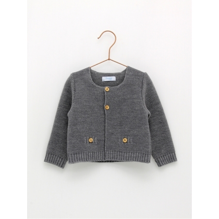 Cardigan with pocket effect