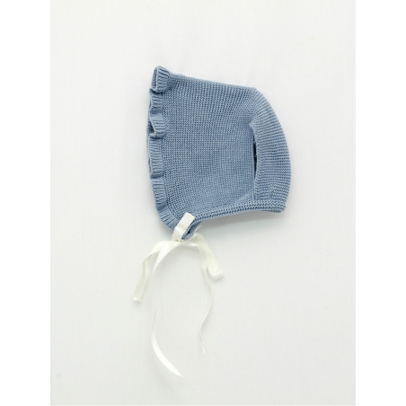 Organic cotton knit baby bonnet