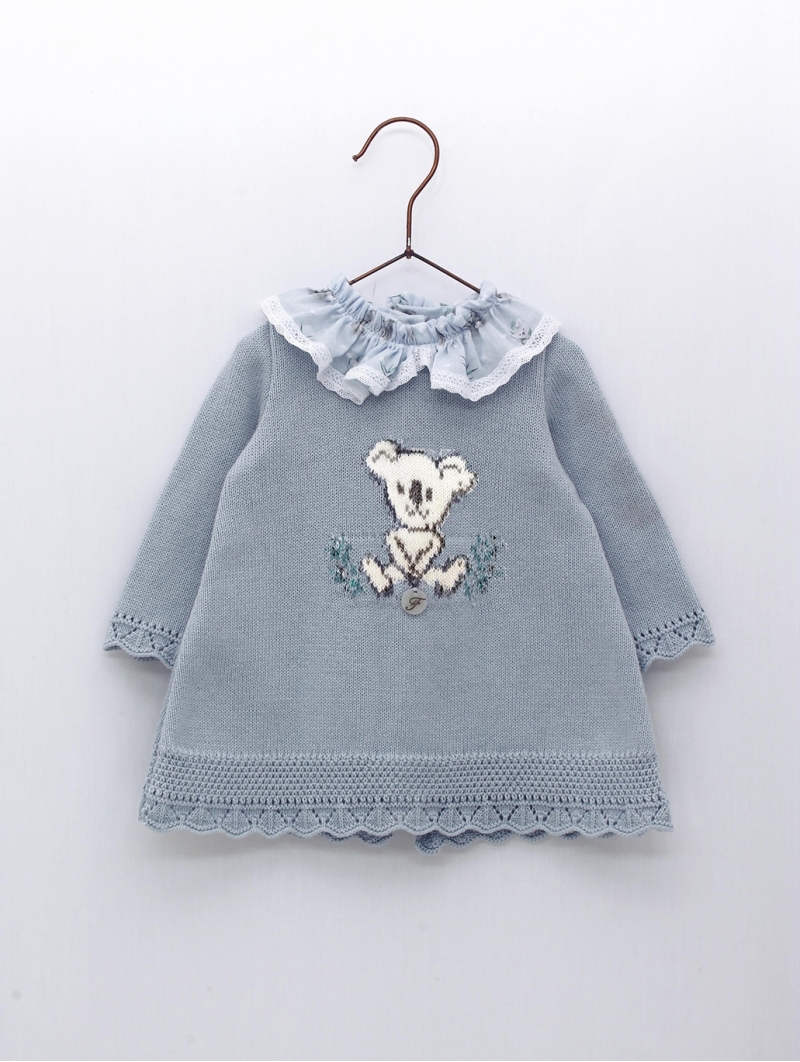 Koala baby girl knitted dress