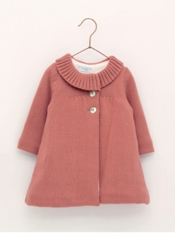 Lined knitted coat