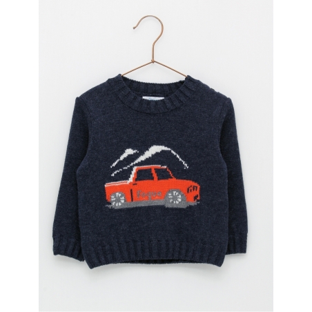 Boy jumper with pick up print
