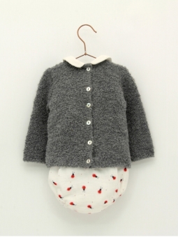 Ladybird print sweater and patterned bloomers
