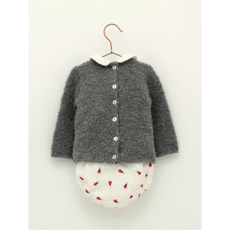 Ladybird print sweater and patterned bloomers