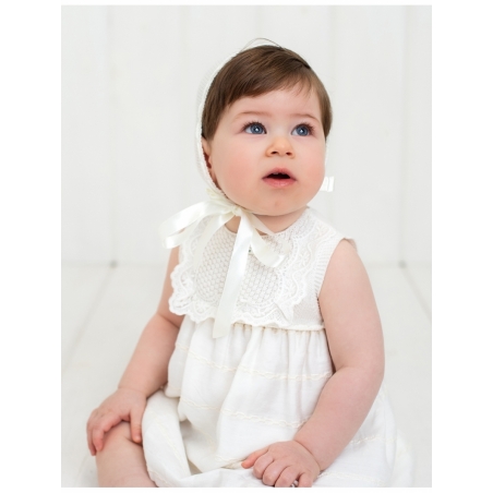 Baptism skirt-type baby girl dress