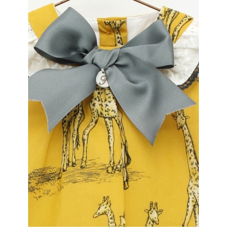 Giraffe patterned dress with shorties