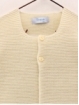 Classic garter stitch cardigan with toned buttons
