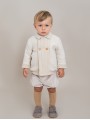Baby lined duffle coat with double breasting