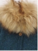 Baby girl coat with fur collar