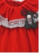 Baby girl dress with ruffle collar