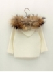 Baby duffy coat with natural fur hood