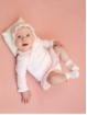 Camisola bebé criança efeito bodoque e pescoço volante