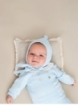 Baby bonnet with pompom