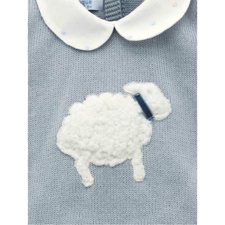Conjunto bebé niño bordado ovejita