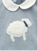 Conjunto bebé criança bordada ovejita