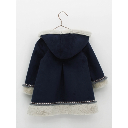 Double-faced baby girl coat