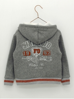Boy hoodie with Sixtytwo print