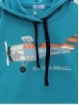 Boy hoodie with plane