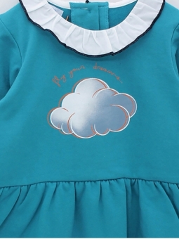 Vestido niña estampado nube