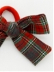 Girl scrunchie with checked bow