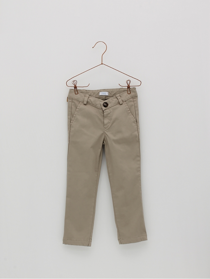 Basic canvas boy trousers