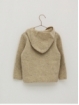 Woollen sweater with hood