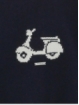 Camisola básico de ponto desenho moto