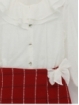 Conjunto blusa blanca y falda pareo