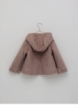 Girl coat cape effect with hood