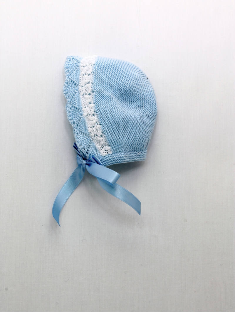 Baby boy-girl knit bonnet