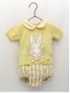 Baby boy set of yellow jumper and striped bloomers