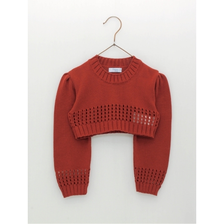 Short girl knitted jumper