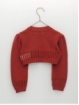 Short girl knitted jumper