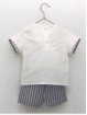 Boy set of linen shirt and shorts
