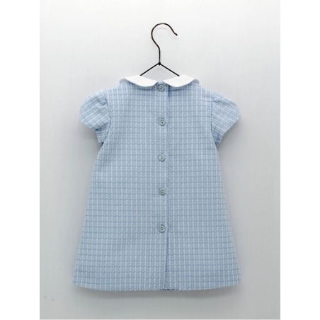 Classic collection baby girl dress in structured fabric