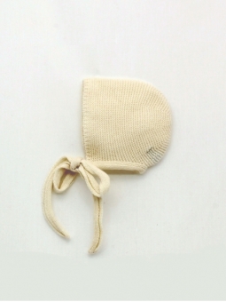 Knitted baby bonnet