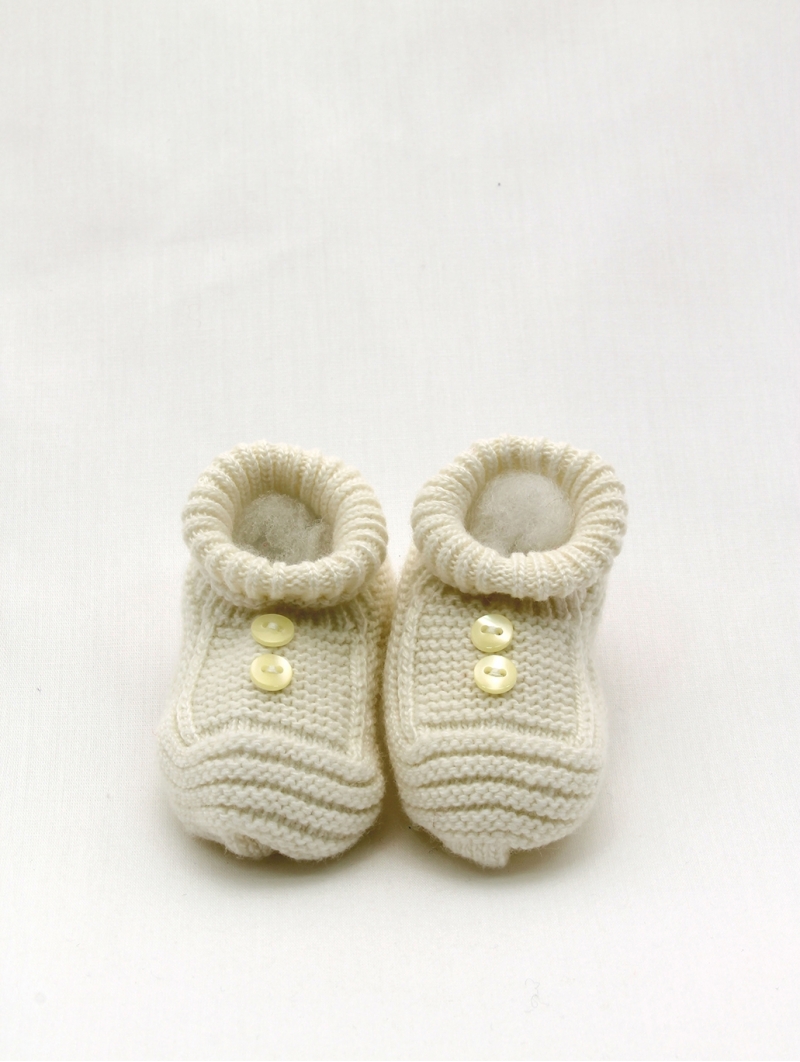 Knitted Christening booties