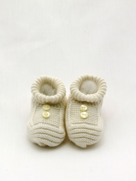 Knitted Christening booties