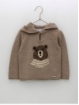 Baby boy knitted sweater with bears print