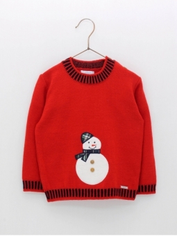 Patterned knitted sweater