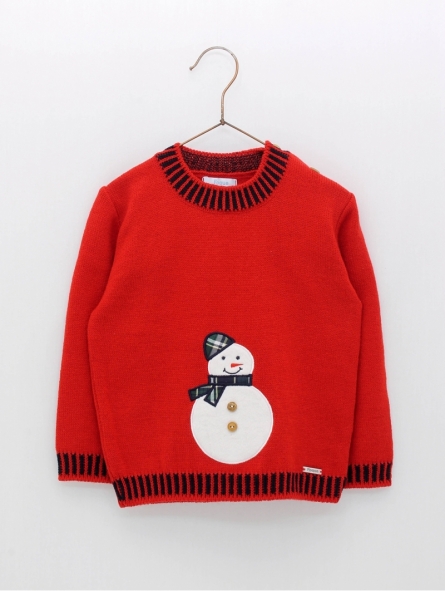 Patterned knitted sweater